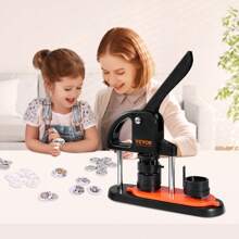 Button Maker Machine, 1in 1.25in & 2.28in Pin Maker With Max 500pcs Button Parts, 25mm 32mm & 58mm Button Maker With Ergonomic Arc Handle Punch Press Kit, Button Maker With Panda Magic Book, For DIY Gifts And Christmas - 32mm - Xem 8