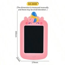 Deer Design Unicorn Lcd Writing Tablet, Reusable Electronic Handwriting Board With Animal Drawing For Learning And Doodling, Toy Made Of Abs - Multicolor - View 5