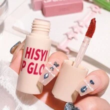 HISYI 啞絲絨唇釉,天然持久高色澤口紅,便攜霧面啞光唇釉 - 01# - 查看 3