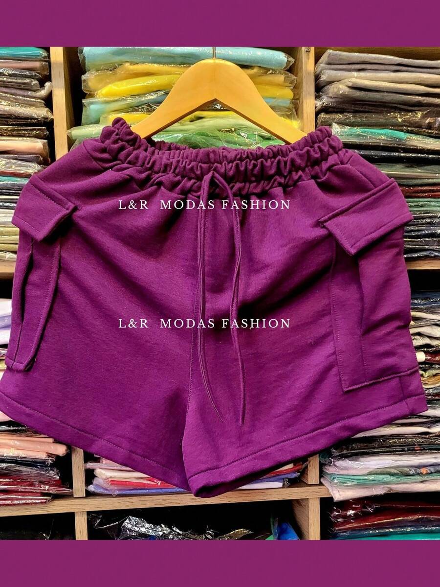 Women Shorts - Màu tím - Xem 1