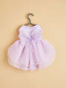 1件可愛的狗狗婚紗,公主風格小狗裙,寵物網紗圓舞曲禮服 - 彩色 - 查看 14