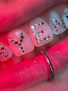 10 peças de joias de dente de cristal de zircônia, decorações de dente femininas com clipe, sem necessidade de cola