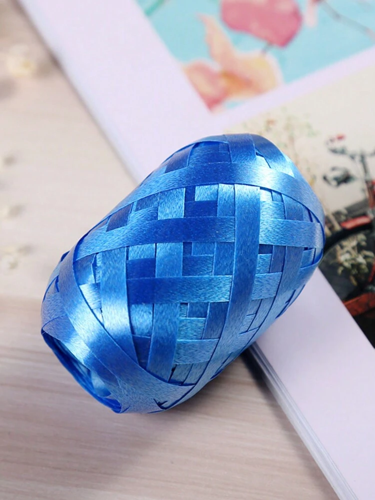 10m*5mm Colored Ribbon For Balloons, Birthday Cake Box, Gift Box Decoration - Blue - View 2