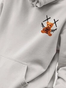 Men Hoodies - Xám - Xem 2