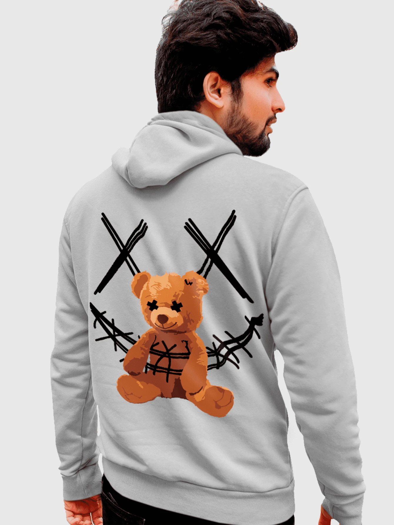 Men Hoodies - Xám - Xem 1