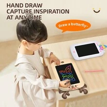Deer Design Unicorn Lcd Writing Tablet, Reusable Electronic Handwriting Board With Animal Drawing For Learning And Doodling, Toy Made Of Abs - Multicolor - View 2
