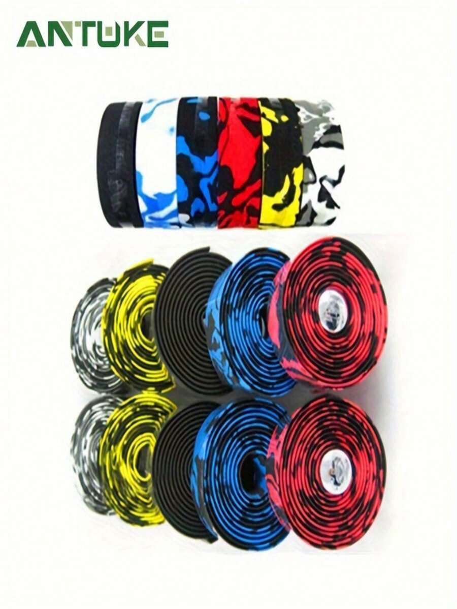 Road Bike Solid Color Handlebar Tape, Bicycle Bullhorn Drops Handlebar