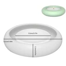 1pc Diy Crystal Resin Mould For Candle Holder, Storage Tray, Decoration, Silicone Mold For Pen Holder, Flower Pot