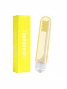 1pc Collapsible Travel Toothbrush – Vibrant Color Folding Tooth Brush With Case! Ultra-Soft Bristles Gentle On Gum & Sensitive Teeth Perfect Travel Accessories For Camping, Business Trips, Or Home Bathroom Use. Compact, Reusable & Hygienic Design – Ideal For Adults' Daily Deep Cleaning, Backpacking, Or On-The-Go Oral Care Discounts Back To School