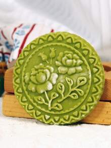 Cippes 1個木製花紋餅模,diy浮雕烘焙工具,適用於製作餅乾,姜餅,蛋糕 - Flower-B - 查看 2