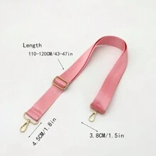 Adjustable Nylon Crossbody Bag Strap Fashion Solid Color Shoulder Strap Perfect Bag Accessory