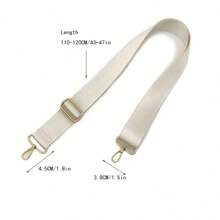 Adjustable Nylon Crossbody Bag Strap Fashion Solid Color Shoulder Strap Perfect Bag Accessory