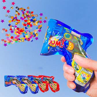 8 Stücke/los 2024 Neuer Stil Zufällig Aufblasbare Pistolenkanone Für Hochzeit, Party, Geburtstag, Bar & Spielzeug, Luftballon & Konfett Werfer