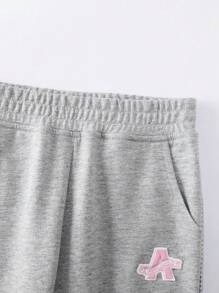 Annil Meisjes gebreide enkele broek voor lente en herfst casual mode, joggingbroeken voor sport, smalle broeken voor veelzijdig gebruik