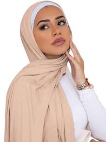 1Pc Soft Chiffon Scarf Shawl Long Scarf Wrap For Evening Dresses, Chiffon Hijab Scarves Headwrap For Women Elegant For Abaya Accessories Veiled Clothes,Beach,Holiday - Multicolor - View 22