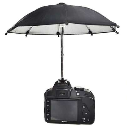 1 Pieza Cubierta De Lluvia Multifuncional Y Sombrilla Para Cámara Con Protección Contra El Polvo, El Sol Y Sombra Para Dslr, Mirrorless Y Zapata Caliente