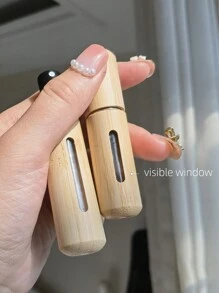 1 Peça 5ml E 1 Peça 8ml Frasco De Atomizador De Perfume Com Concha De Bambu, Pequeno Frasco De Spray Recarregável