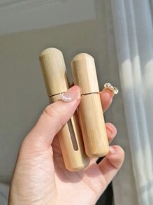 1 Peça 5ml E 1 Peça 8ml Frasco De Atomizador De Perfume Com Concha De Bambu, Pequeno Frasco De Spray Recarregável