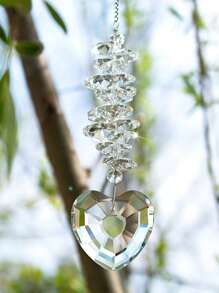 1 件装太阳捕手装饰窗 - 心形水晶球棱镜吊坠太阳捕手悬挂窗家居装饰（透明）、家居装饰、房间装饰、墙面装饰 - 彩色 - 查看 7