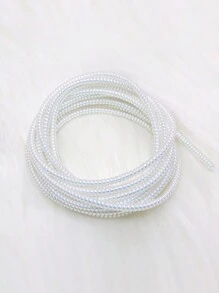手機數據線帶有防斷裂、防纏繞保護繩,1.5米長度,激光彩色 - 白色 - 查看 2