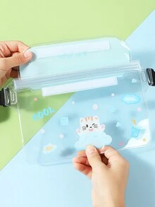 1 件防水透明腰包，带三层防水密封条和可调节肩带，PVC 透明腰包，体育场认可，可爱情侣透明腰包，运动包，卡通透明化妆包，化妆包，手机包，零钱包，适合运动旅行，海滩活动，体育场音乐会包，旅行必备礼物，适合男士、女士、海湾和女孩，基本款游泳包，游泳者热带海岸氛围沙滩包，适合游泳，夏季岛屿度假，海滩配件，适合女孩、男孩、男士和女士 - 無色 - 查看 5