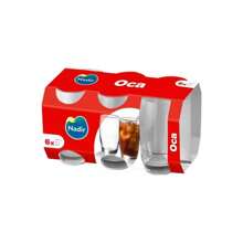 Jogo Copo Agua E Suco Vidro Nadir Oca 300ml - Kit 6 Peças - Transparente - Visão 5