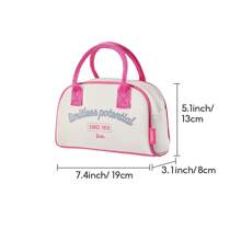 Miniso 联名女士手提包，大容量，时尚百搭，生日礼物、情人节礼物、新年礼物（白色） - 白色 - 查看 11