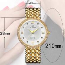 Eine G&D2024 Neue Ankunft einfacher modischer lässig Frauen Uhr, europäische und amerikanische diamantbesetzte Quarzuhr, Geschenkuhr