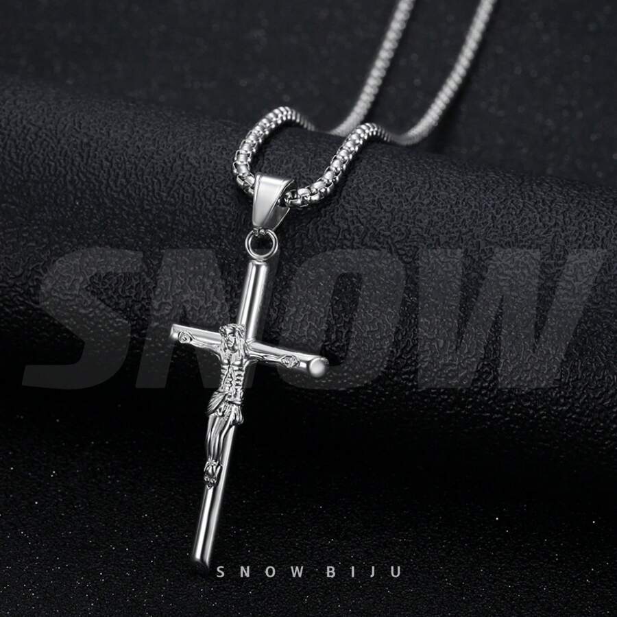 Men'S Pendant Necklaces - Plateado - Ver 1