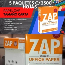 Papel Bond Carta Caja con 2500 Hojas Alta Blancura - Blanco - Ver 3
