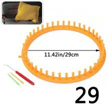 1套環形編織機工具套件，附鉤針和塑料針，4種尺寸（附件數量和顏色隨機） - 彩色 - 查看 8