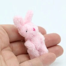 1pc Cute Miniature Cartoon Decor Plush Toy House Toy Photography Props, Soft Simulated Fur Bear, Lovely Style, Suitable For Bag, Clothing, Socks, Shoes Accessory Or Cute Gift For Your Friend, Family As A Birthday Or Christmas Present, Also A Great Addition To Your Plush Collection.