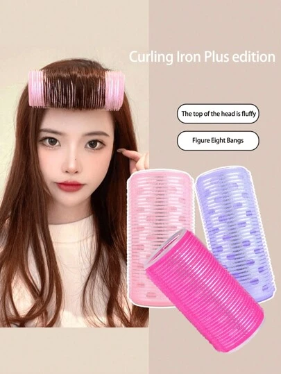 1 个超大卷发器，可爱家用美发工具，不伤头发，无需加热卷发工具，情人节情侣礼物发饰工具，美发工具