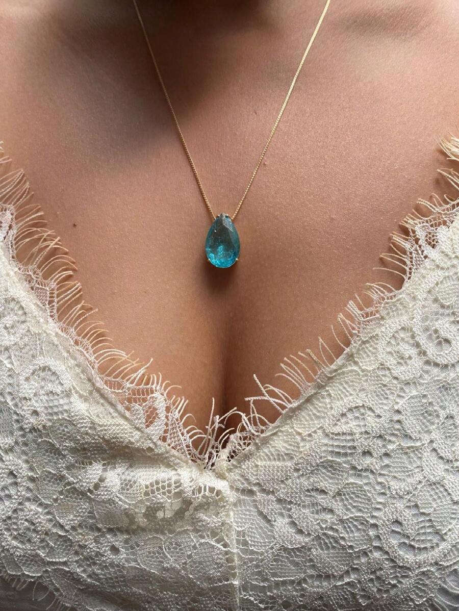Pendant Necklaces - Màu xanh nhạt - Xem 1