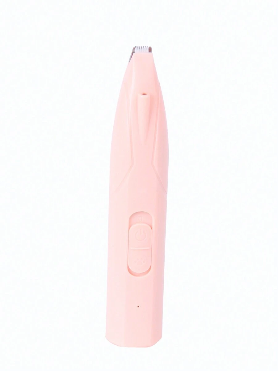 Solid Color Pet Professional Foot Hair Trimming & Pushing Device - Pink - View 1