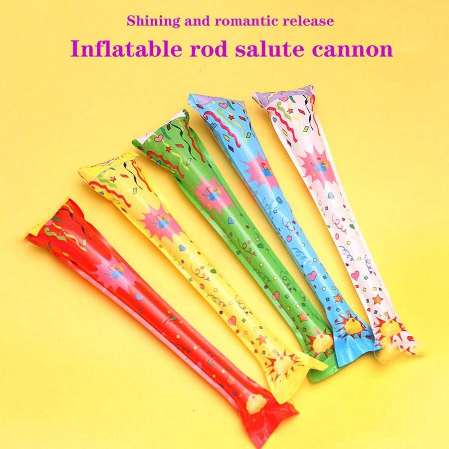 1pc Automatic Inflatable Party Handheld Fireworks Stick For New Year's Party And Other Celebrations, Great For Photoshoot Props - Multi Color Random - View 1