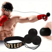1set Boxing Training Equipment Including Head-Mounted Pressure-Reducing Punching Ball, Speed Ball & Striking Bag