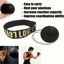 1set Boxing Training Equipment Including Head-Mounted Pressure-Reducing Punching Ball, Speed Ball & Striking Bag