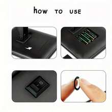 1 件 22 LED 镜子带支架，桌面化妆镜（电池供电 4 * AA），360 度旋转化妆镜，LED 屏幕触摸美容镜，便携式发光化妆镜 - 白色 - 查看 4