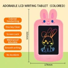 Deer Design Unicorn Lcd Writing Tablet, Reusable Electronic Handwriting Board With Animal Drawing For Learning And Doodling, Toy Made Of Abs - Multicolor - View 9