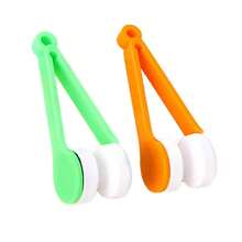 1pc Portable Mini Sunglasses Cleaning Brush, Glasses Lens Cleaner, Color Random