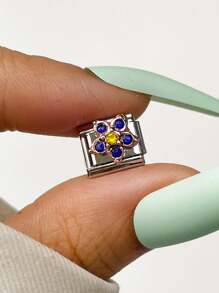 1 chiếc Vòng tay cặp đôi thời trang hàng đầu dành cho ngày lễ tình nhân năm 2025 Bướm & Gấu DIY dạng mô-đun bôi trơn, Phụ kiện làm đồ trang sức bằng thép không gỉ, Thích hợp làm quà tặng ngày lễ, tiệc tùng, phụ kiện trang phục hàng ngày - Bạc - Xem 119