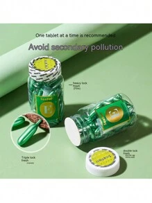 60顆維生素e面部精華膠囊,抗皺、亮白、收縮毛孔 - 綠色 - 查看 7