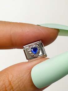 1 chiếc Vòng tay cặp đôi thời trang hàng đầu dành cho ngày lễ tình nhân năm 2025 Bướm & Gấu DIY dạng mô-đun bôi trơn, Phụ kiện làm đồ trang sức bằng thép không gỉ, Thích hợp làm quà tặng ngày lễ, tiệc tùng, phụ kiện trang phục hàng ngày - Bạc - Xem 124