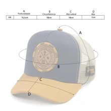 Men Baseball Cap Street - Blue/Caramel - View 9