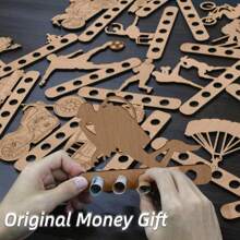 Giftota - Original Birthday Money Gift Wood - Money Gift For Bicycle - Aeroplane - Wedding - Ship - Car Wooden Gifts - Money Gift For Friends, Family, Lovers, Cyclists - Multiple Styles - Ps4 Ps5 Xbox 遊戲控制器 - 查看 7