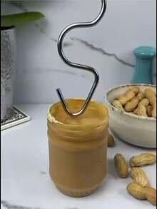 Stainless Steel Peanut Butter Stirrer, Butter Stirring Tool For Kitchen - Silver - View 6