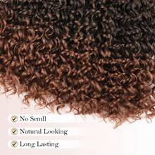 14/18/24inch Curly Crochet Hair For Women Water Wave Crochet Hair Curly Braiding Hair GoGo Curl Crochet Hair Ocean Wave Beach Curl Wavy Crochet Hair Extensions (Pack Of 1, T30)