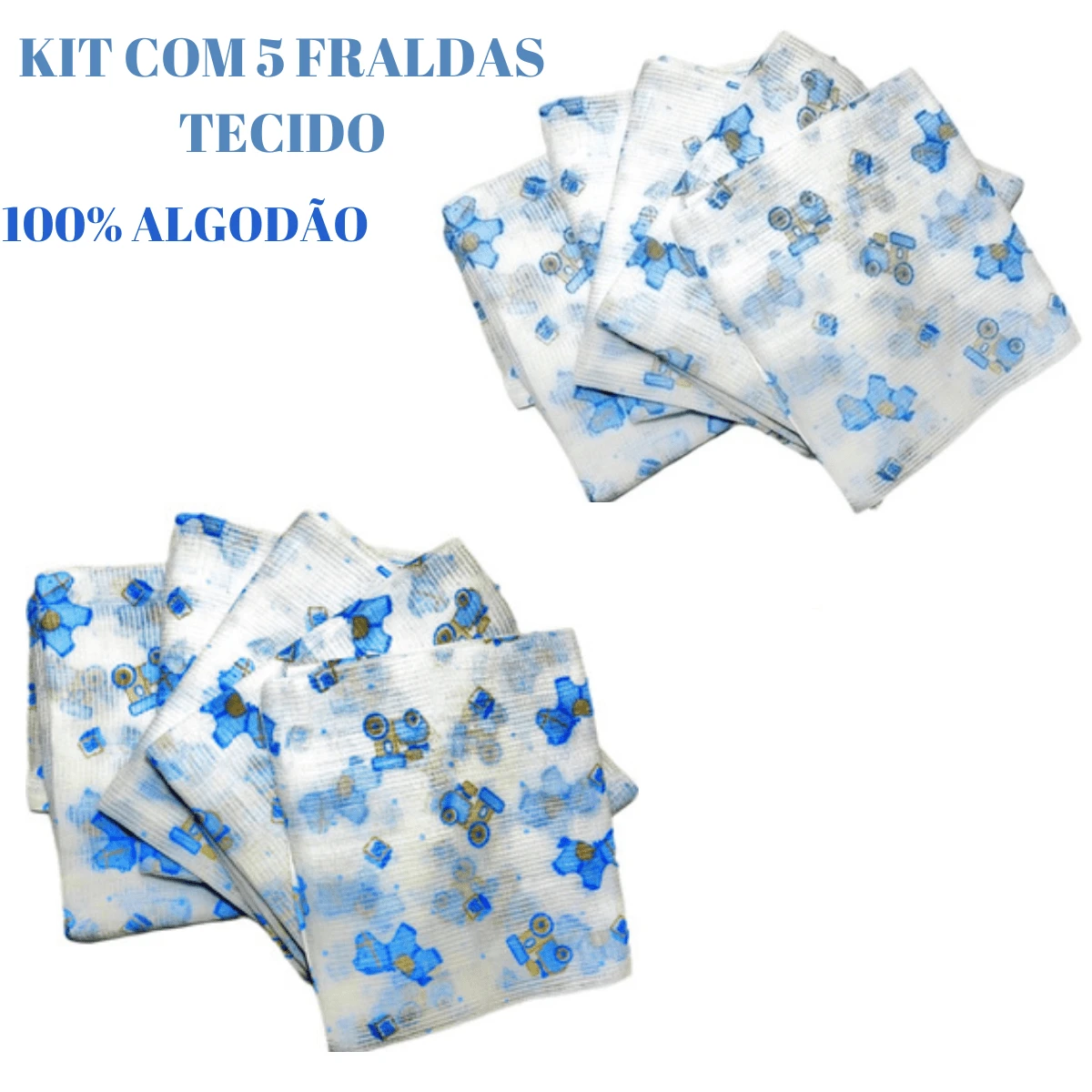 Baby Cloth Diapers - Màu xanh lam - Xem 1