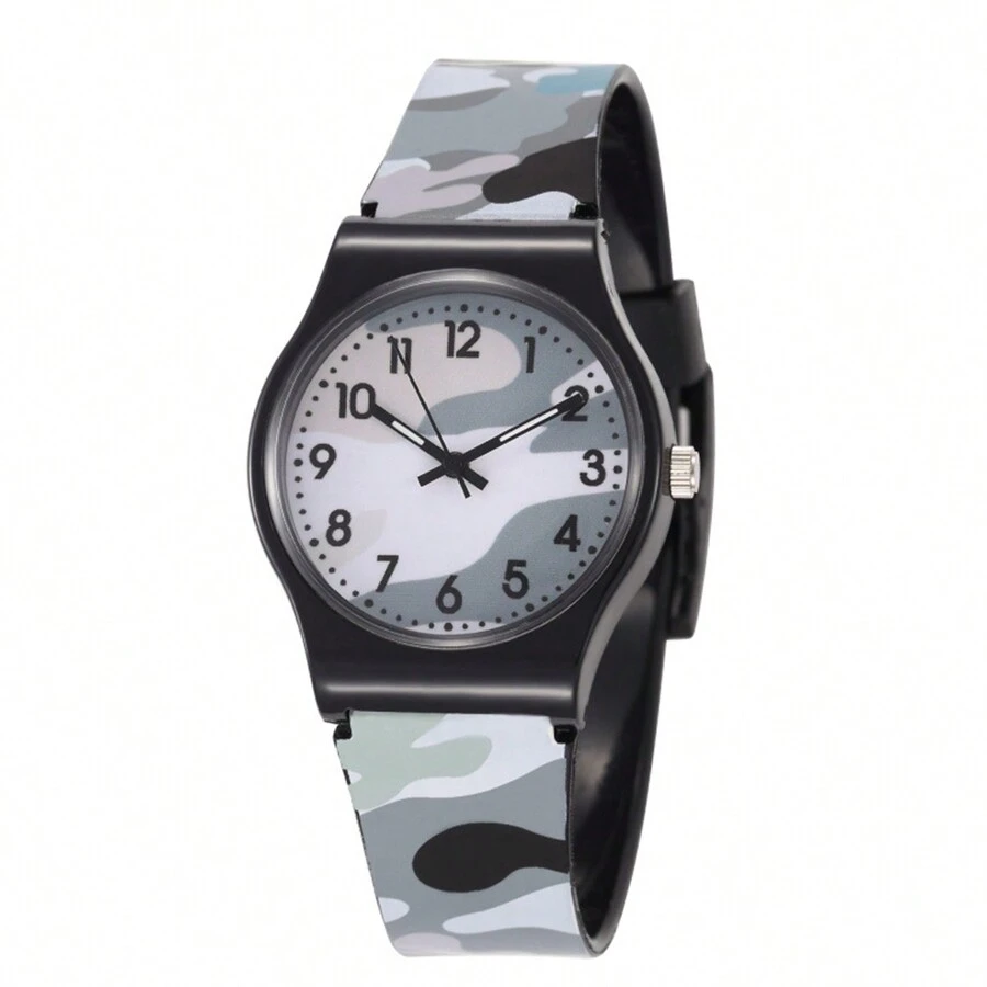 1pc/Set Children Daily Macaron Color Stylish Elegant Watch, Suitable For Birthday, Halloween Gifts - Grey - View 1